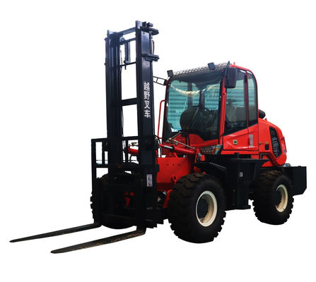 3.5T Rough Terrain Forklift ( Index Axis) for lifting 3~6m